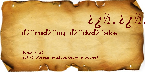 Örmény Üdvöske névjegykártya